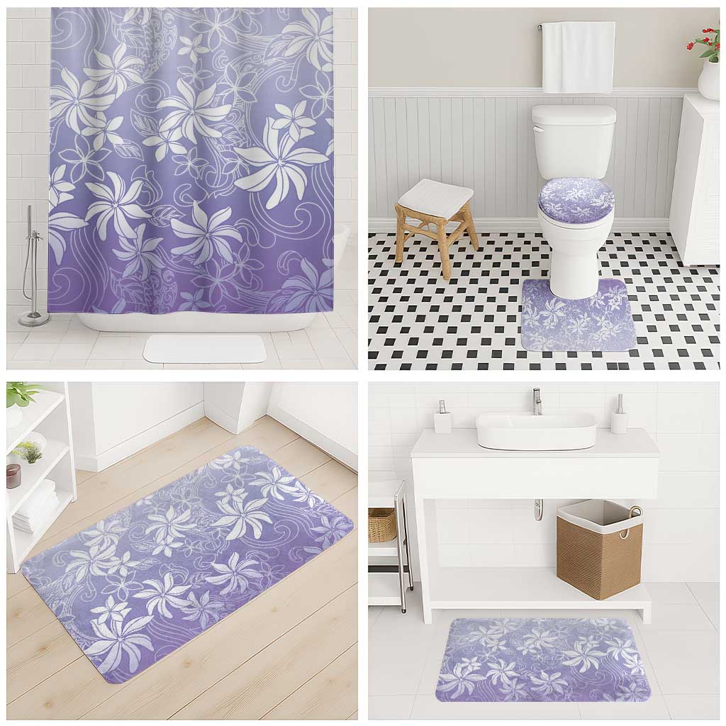Tiare Tahiti Bathroom Set Purple Polynesia Motifs - Polynesian Pride