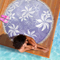 Tiare Tahiti Beach Blanket Purple Polynesia Motifs - Polynesian Pride