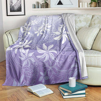 Tiare Tahiti Blanket Purple Polynesia Motifs - Polynesian Pride