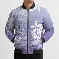 Tiare Tahiti Bomber Puffer Jacket Purple Polynesia Motifs LT05 - Polynesian Pride