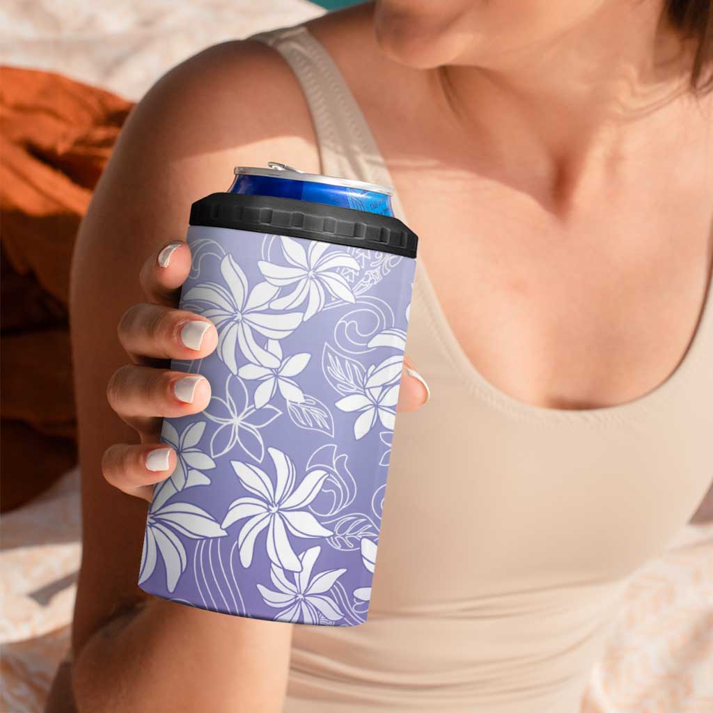 Tiare Tahiti 4 in 1 Can Cooler Tumbler Purple Polynesia Motifs - Polynesian Pride