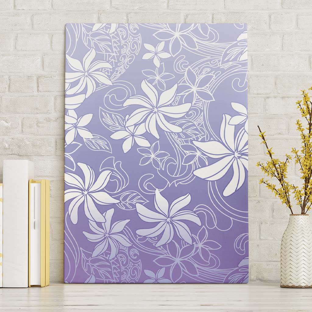Tiare Tahiti Canvas Wall Art Purple Polynesia Motifs LT05 Without Frame Purple - Polynesian Pride