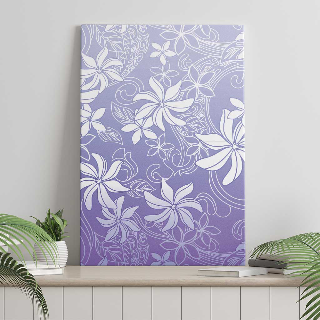 Tiare Tahiti Canvas Wall Art Purple Polynesia Motifs LT05 - Polynesian Pride