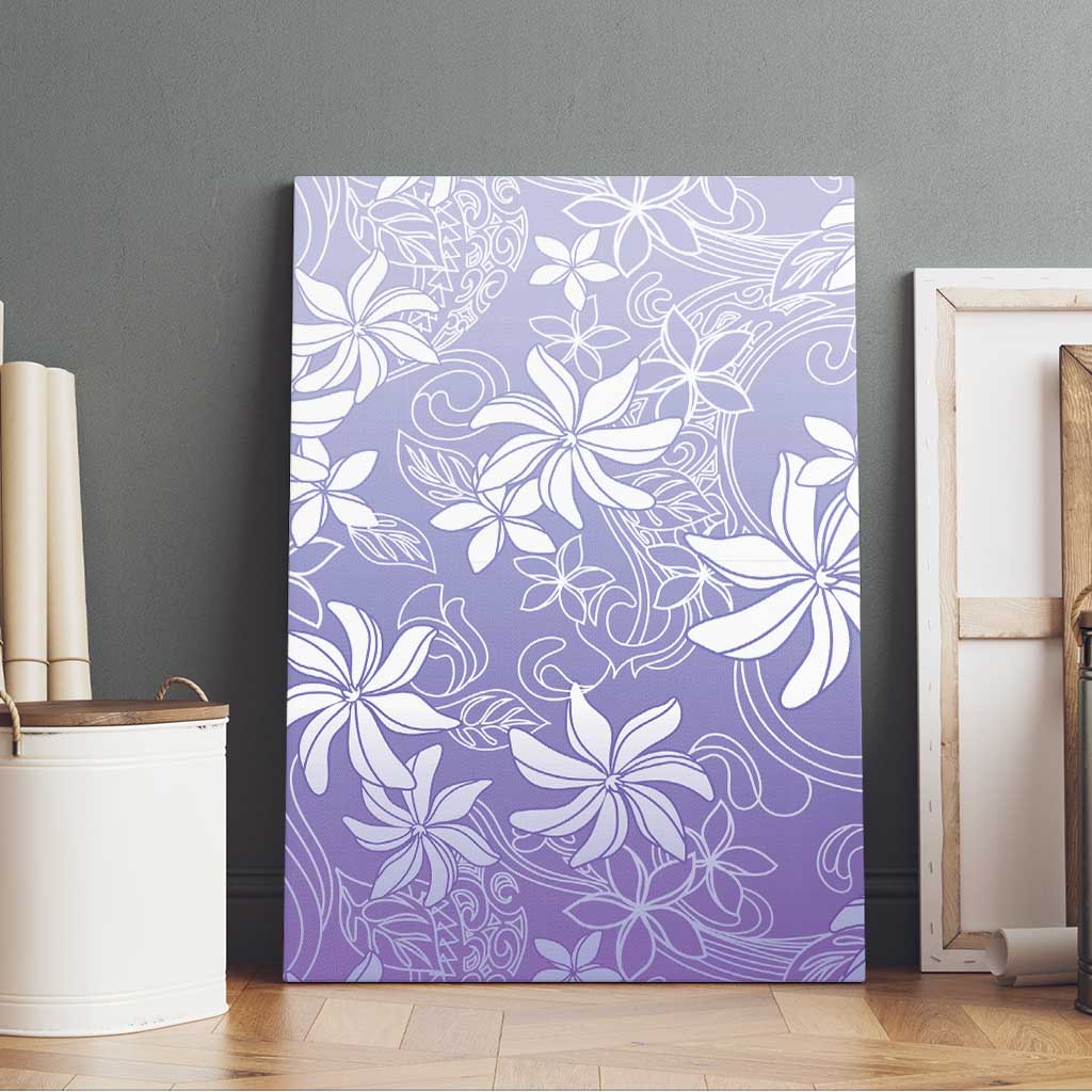 Tiare Tahiti Canvas Wall Art Purple Polynesia Motifs LT05 - Polynesian Pride