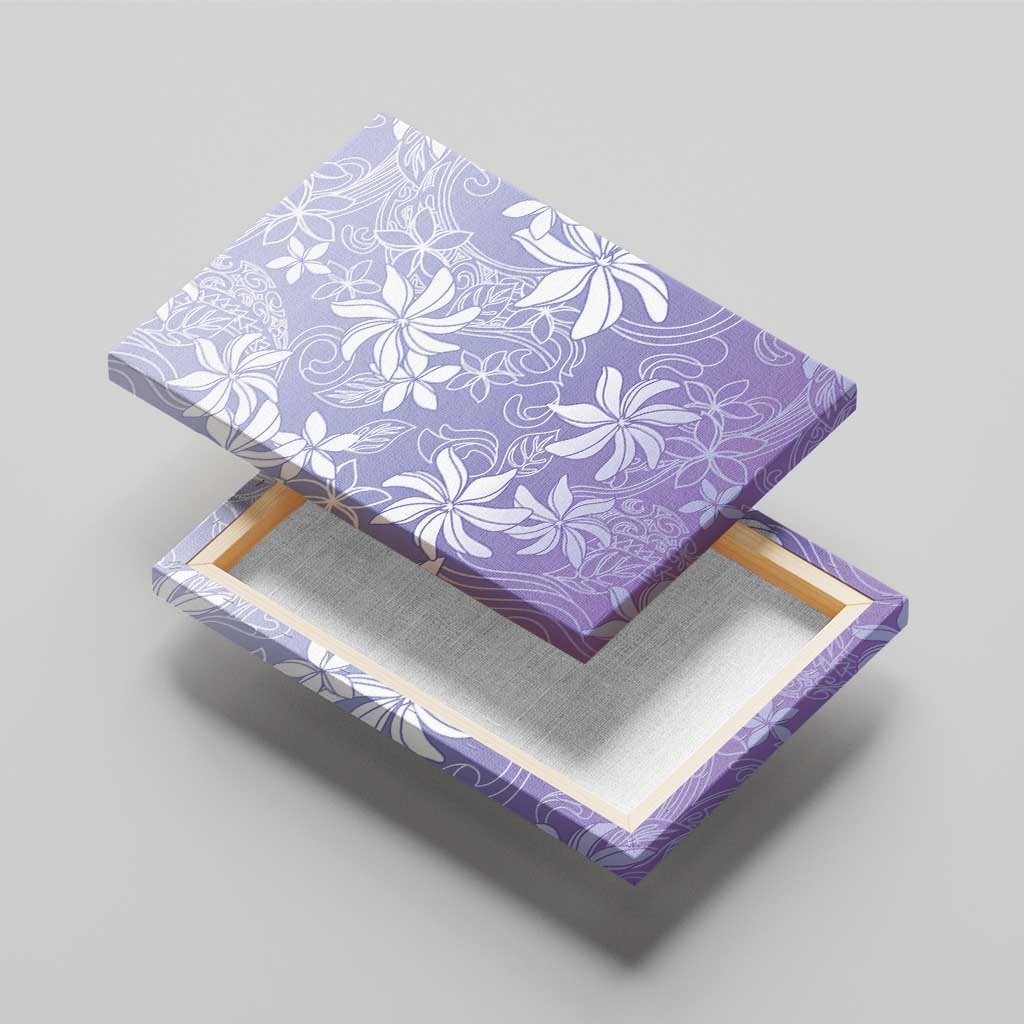 Tiare Tahiti Canvas Wall Art Purple Polynesia Motifs LT05 - Polynesian Pride