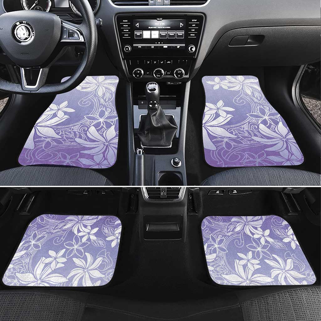Tiare Tahiti Car Mats Purple Polynesia Motifs - Polynesian Pride