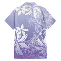 Tiare Tahiti Family Matching Long Sleeve Bodycon Dress and Hawaiian Shirt Purple Polynesia Motifs - Polynesian Pride