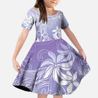 Tiare Tahiti Family Matching Mermaid Dress and Hawaiian Shirt Purple Polynesia Motifs - Polynesian Pride