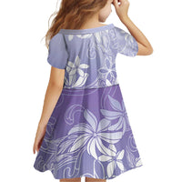 Tiare Tahiti Family Matching Off The Shoulder Long Sleeve Dress and Hawaiian Shirt Purple Polynesia Motifs - Polynesian Pride