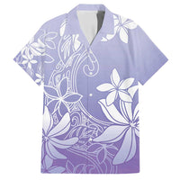 Tiare Tahiti Family Matching Tank Maxi Dress and Hawaiian Shirt Purple Polynesia Motifs - Polynesian Pride