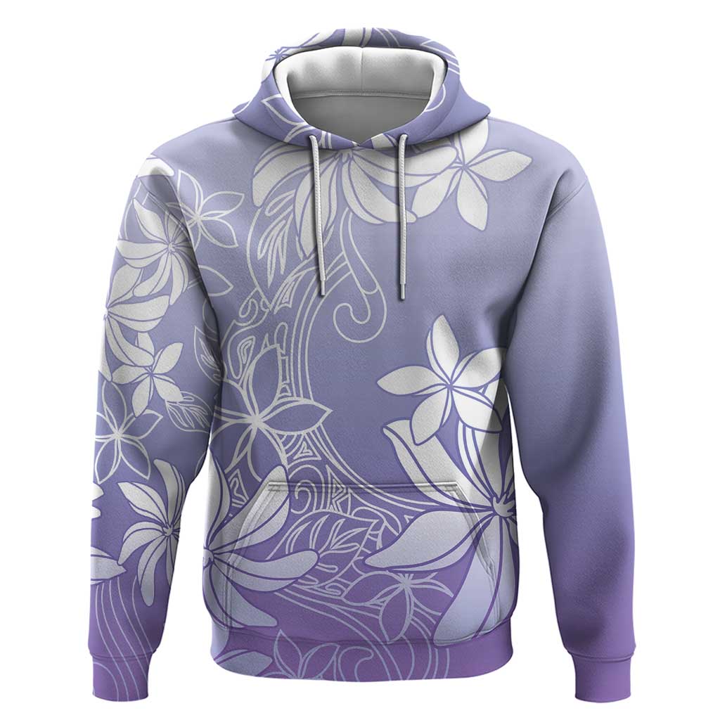 Tiare Tahiti Hoodie Purple Polynesia Motifs - Polynesian Pride