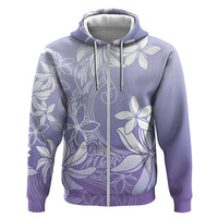 Tiare Tahiti Hoodie Purple Polynesia Motifs - Polynesian Pride