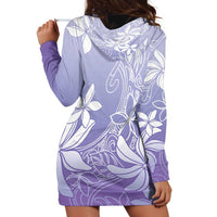 Tiare Tahiti Hoodie Dress Purple Polynesia Motifs LT05 - Polynesian Pride