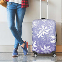 Tiare Tahiti Luggage Cover Purple Polynesia Motifs - Polynesian Pride