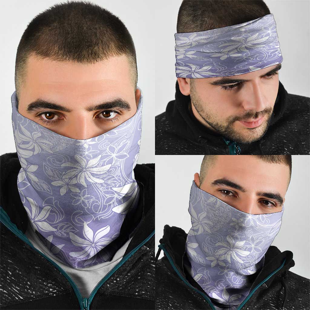 Tiare Tahiti Neck Gaiter Purple Polynesia Motifs - Polynesian Pride