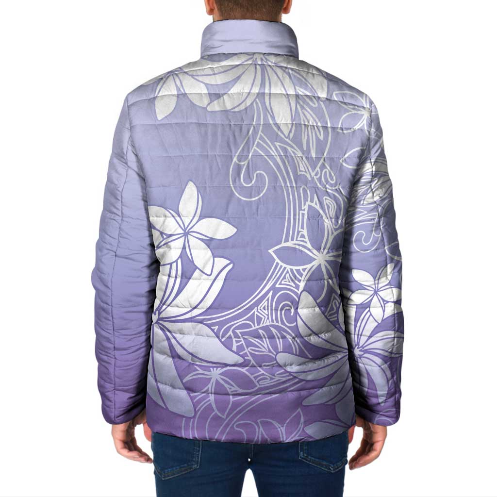 Tiare Tahiti Padded Jacket Purple Polynesia Motifs LT05 - Polynesian Pride