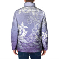 Tiare Tahiti Padded Jacket Purple Polynesia Motifs LT05 - Polynesian Pride