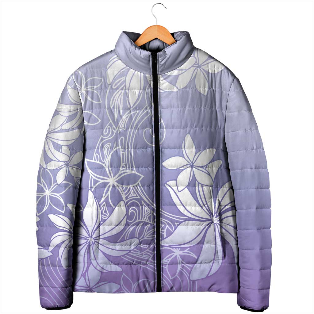 Tiare Tahiti Padded Jacket Purple Polynesia Motifs LT05 - Polynesian Pride