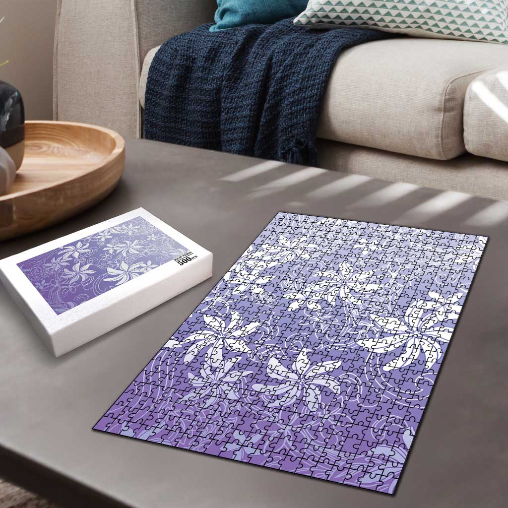 Tiare Tahiti Puzzle Purple Polynesia Motifs LT05 - Polynesian Pride
