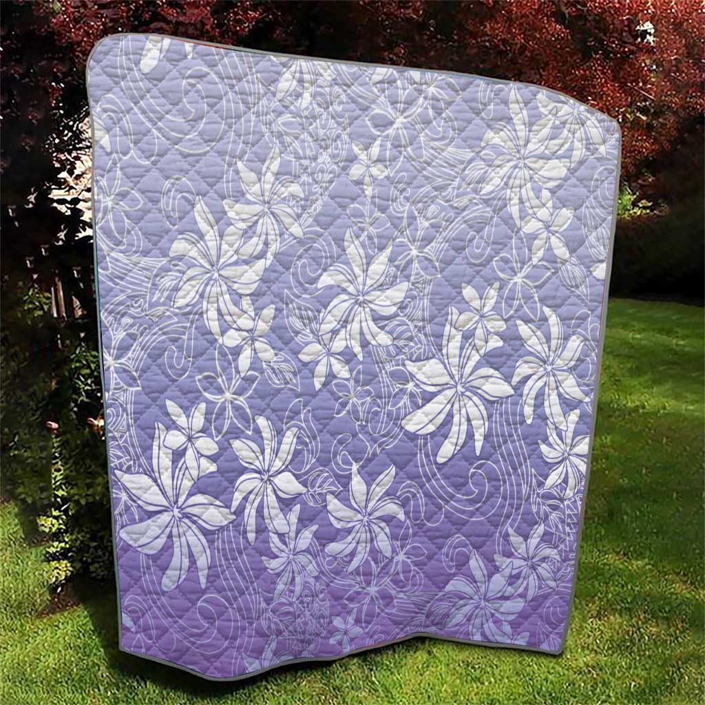 Tiare Tahiti Quilt Purple Polynesia Motifs - Polynesian Pride
