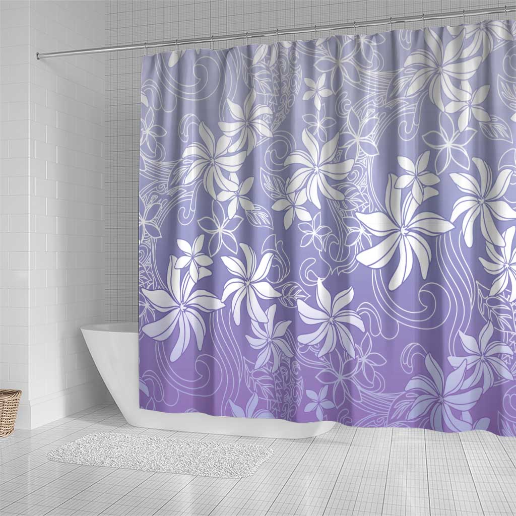 Tiare Tahiti Shower Curtain Purple Polynesia Motifs - Polynesian Pride