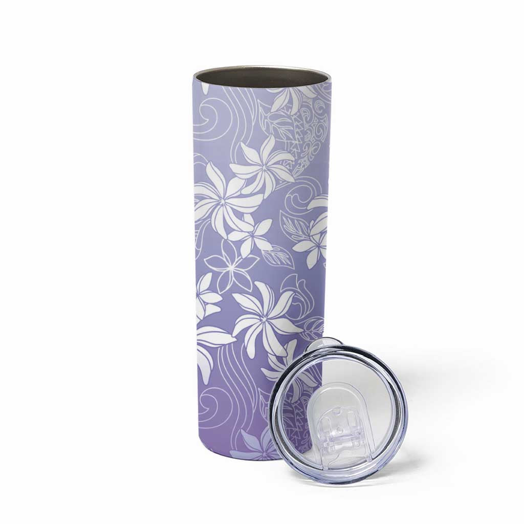 Tiare Tahiti Skinny Tumbler Purple Polynesia Motifs - Polynesian Pride