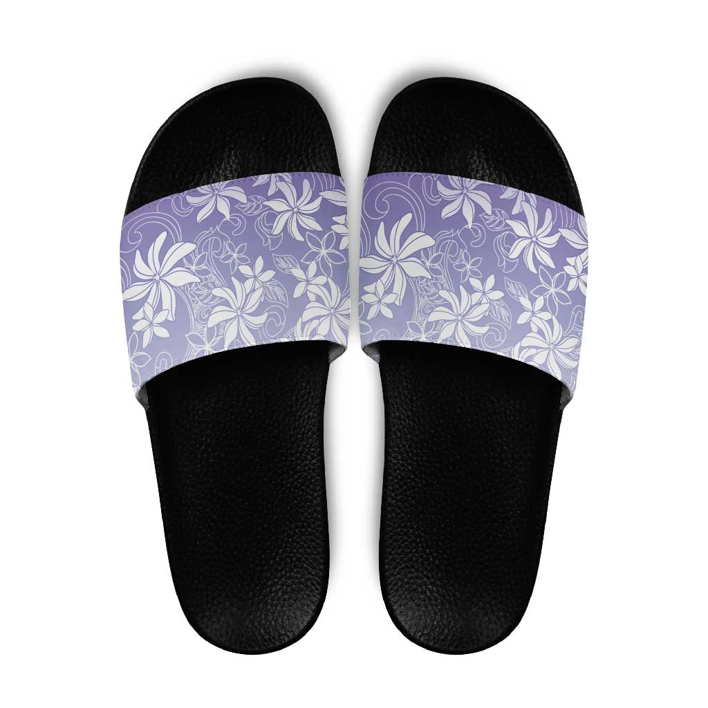 Tiare Tahiti Slide Sandals Purple Polynesia Motifs LT05 Purple - Polynesian Pride