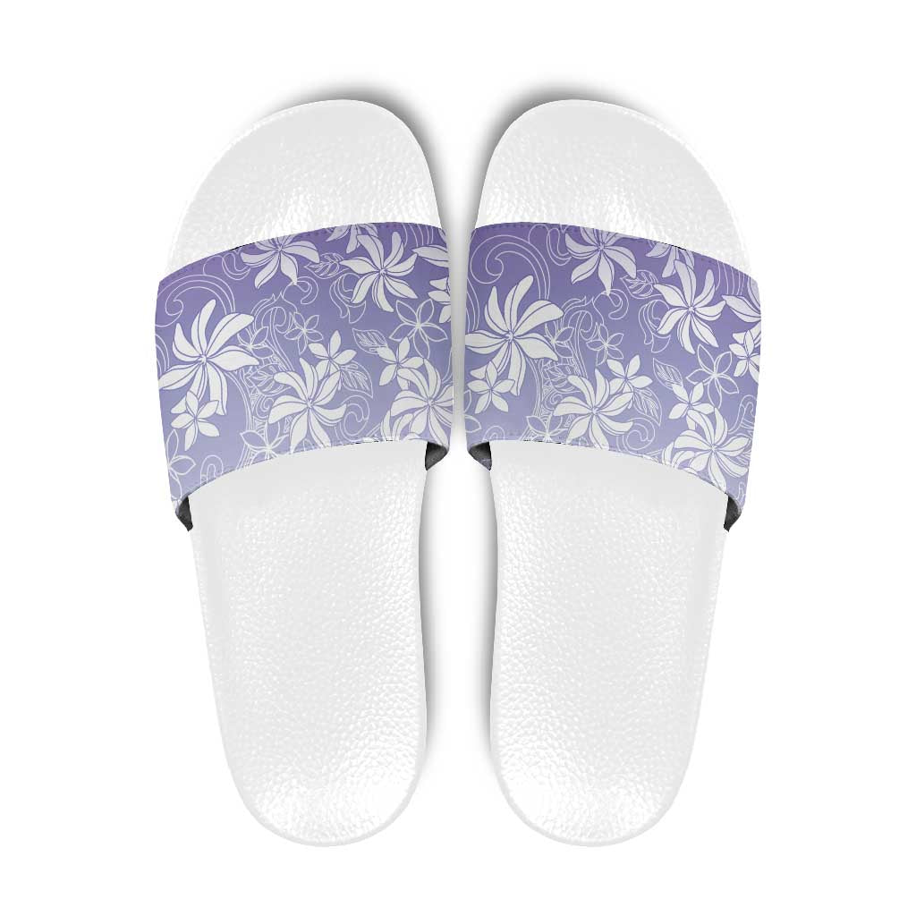 Tiare Tahiti Slide Sandals Purple Polynesia Motifs LT05 Purple - Polynesian Pride