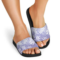 Tiare Tahiti Slide Sandals Purple Polynesia Motifs LT05 - Polynesian Pride