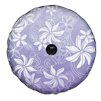 Tiare Tahiti Spare Tire Cover Purple Polynesia Motifs - Polynesian Pride
