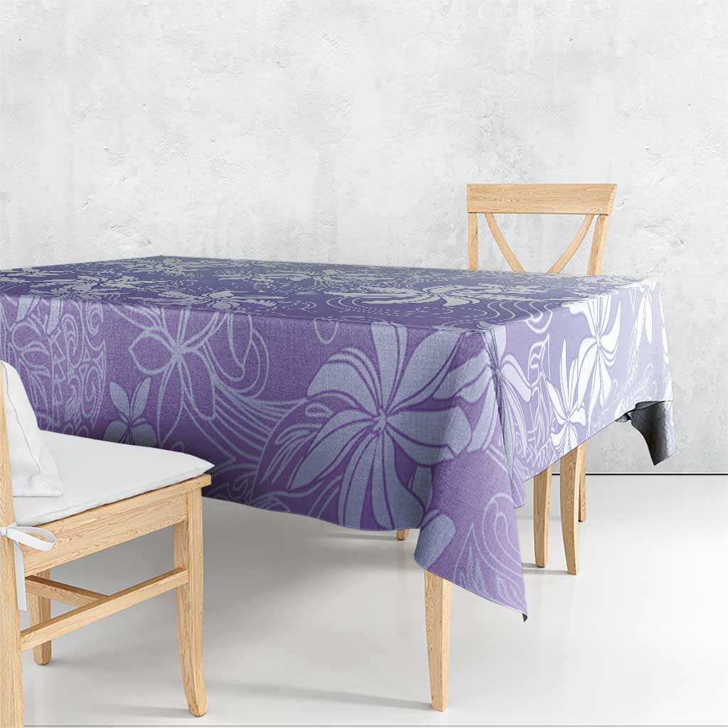 Tiare Tahiti Tablecloth Purple Polynesia Motifs LT05 - Polynesian Pride