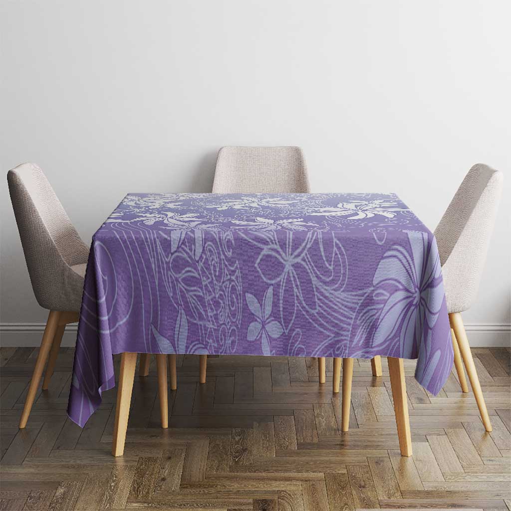 Tiare Tahiti Tablecloth Purple Polynesia Motifs LT05 - Polynesian Pride