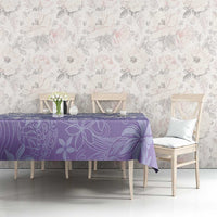 Tiare Tahiti Tablecloth Purple Polynesia Motifs LT05 - Polynesian Pride