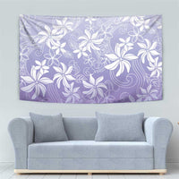Tiare Tahiti Tapestry Purple Polynesia Motifs - Polynesian Pride