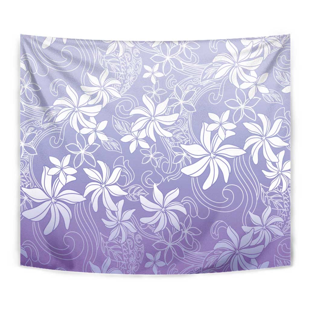 Tiare Tahiti Tapestry Purple Polynesia Motifs - Polynesian Pride