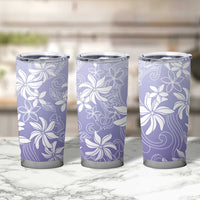 Tiare Tahiti Tumbler Cup Purple Polynesia Motifs - Polynesian Pride
