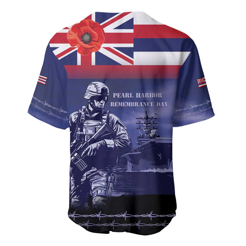 Hawaii Pearl Harbor Remembrance Day Baseball Jersey Flag Style