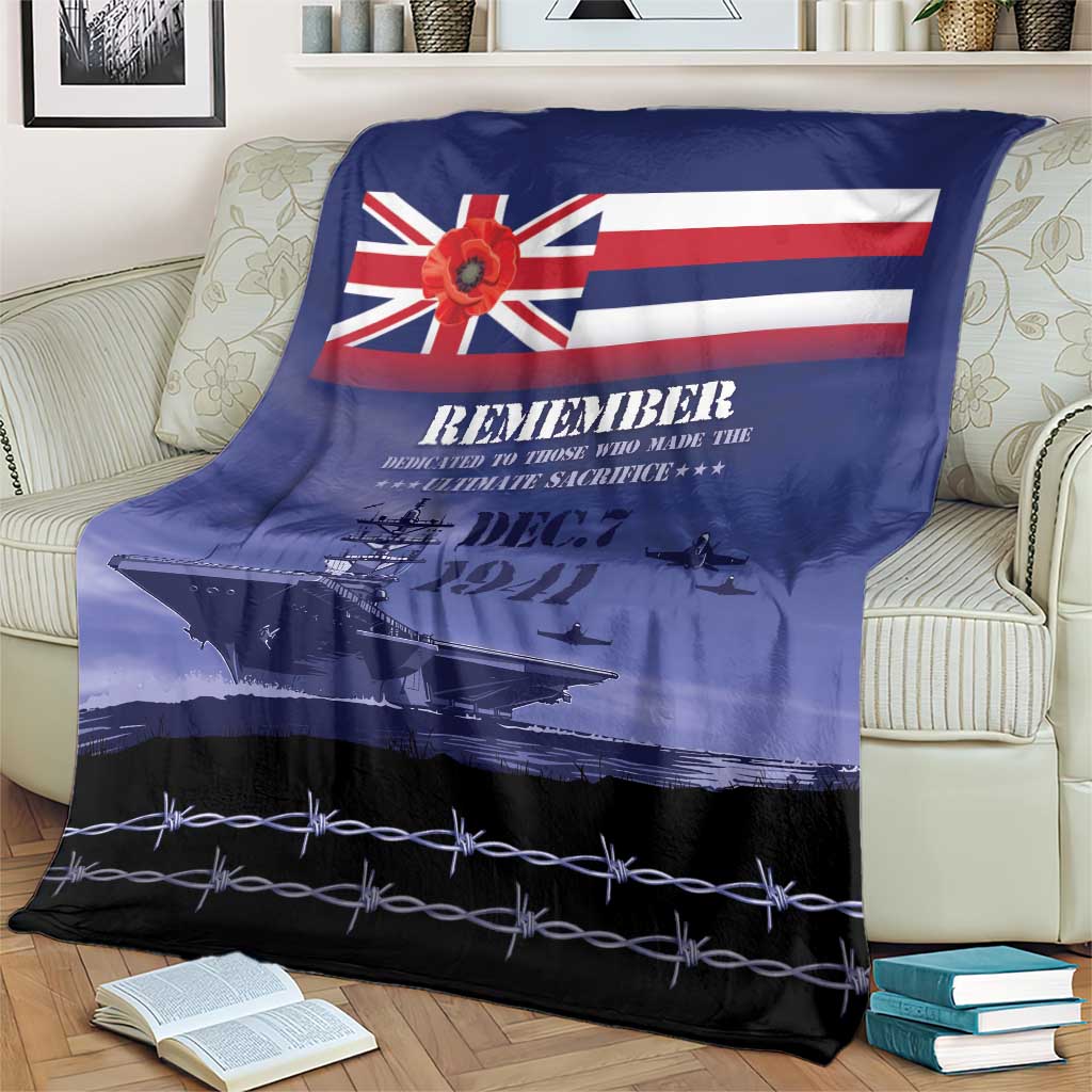 Hawaii Pearl Harbor Remembrance Day Blanket Flag Style LT05 - Polynesian Pride