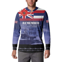 Hawaii Pearl Harbor Remembrance Day Button Sweatshirt Flag Style LT05 - Polynesian Pride