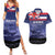 Hawaii Pearl Harbor Remembrance Day Couples Matching Summer Maxi Dress and Hawaiian Shirt Flag Style