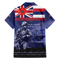Hawaii Pearl Harbor Remembrance Day Family Matching Long Sleeve Bodycon Dress and Hawaiian Shirt Flag Style