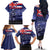 Hawaii Pearl Harbor Remembrance Day Family Matching Off The Shoulder Long Sleeve Dress and Hawaiian Shirt Flag Style