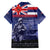 Hawaii Pearl Harbor Remembrance Day Family Matching Off The Shoulder Long Sleeve Dress and Hawaiian Shirt Flag Style