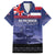 Hawaii Pearl Harbor Remembrance Day Family Matching Off Shoulder Maxi Dress and Hawaiian Shirt Flag Style