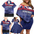 Hawaii Pearl Harbor Remembrance Day Family Matching Off Shoulder Short Dress and Hawaiian Shirt Flag Style