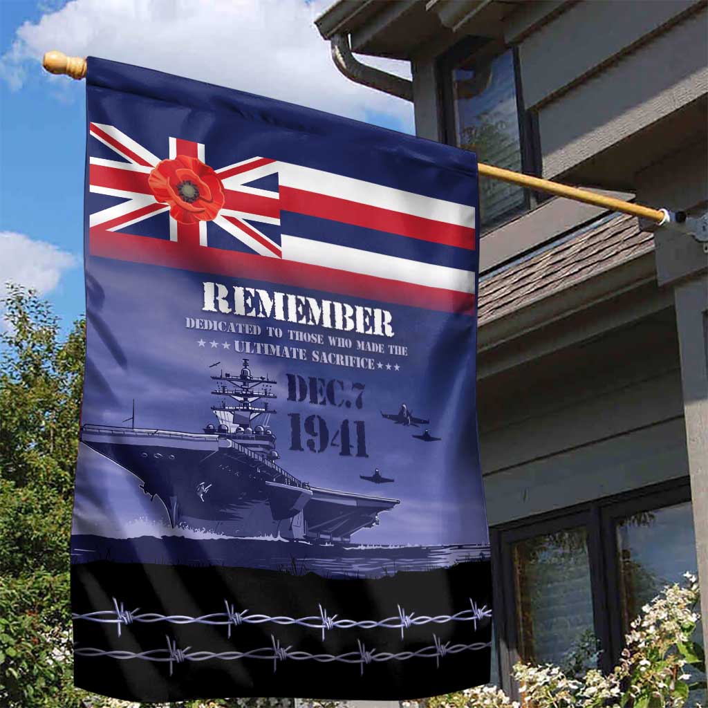 Hawaii Pearl Harbor Remembrance Day Garden Flag Flag Style LT05 - Polynesian Pride
