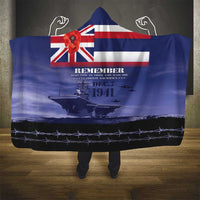Hawaii Pearl Harbor Remembrance Day Hooded Blanket Flag Style LT05 - Polynesian Pride