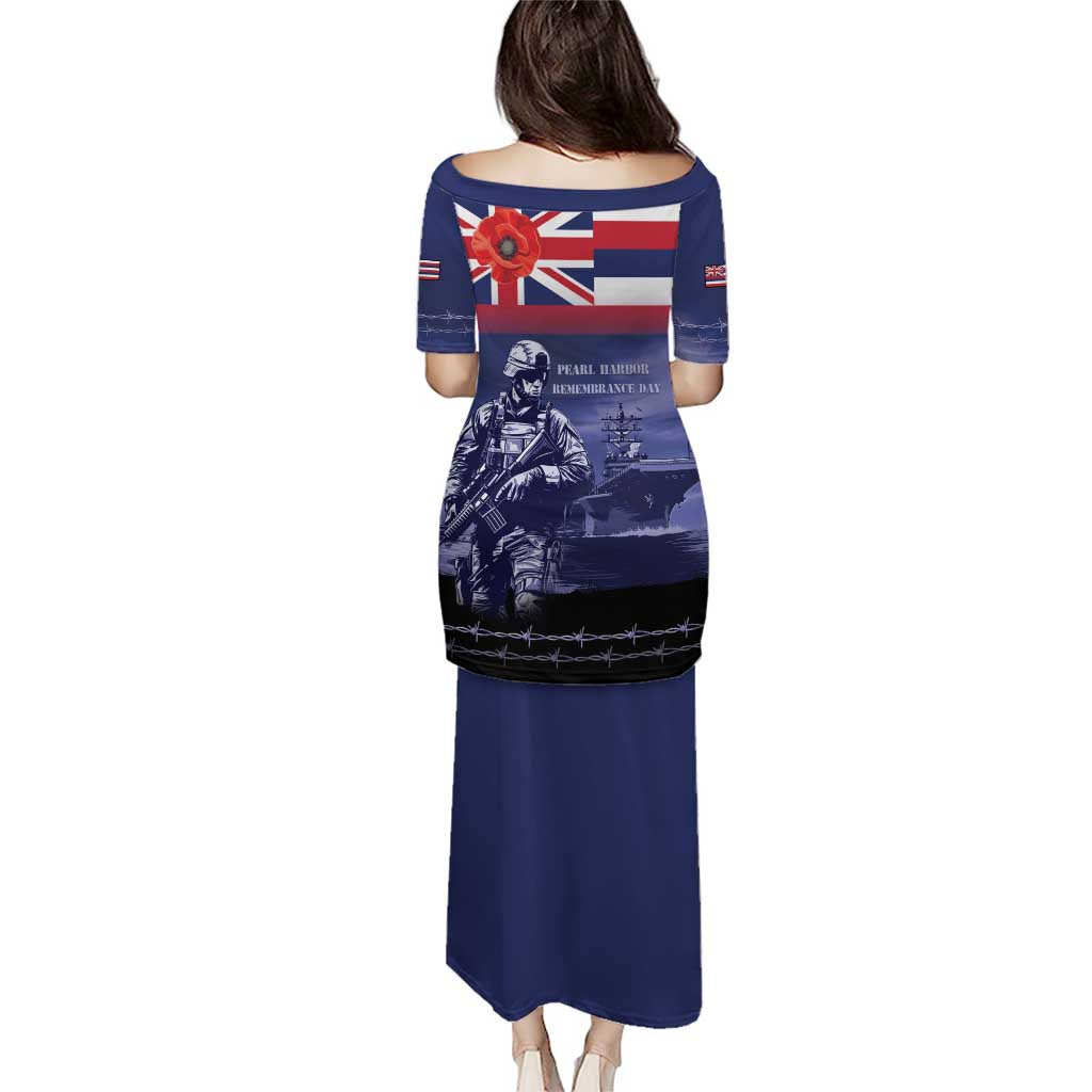 Hawaii Pearl Harbor Remembrance Day Puletasi Flag Style LT05 - Polynesian Pride