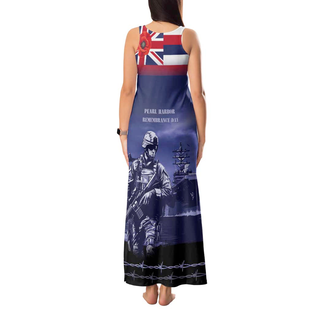 Hawaii Pearl Harbor Remembrance Day Tank Maxi Dress Flag Style LT05 - Polynesian Pride
