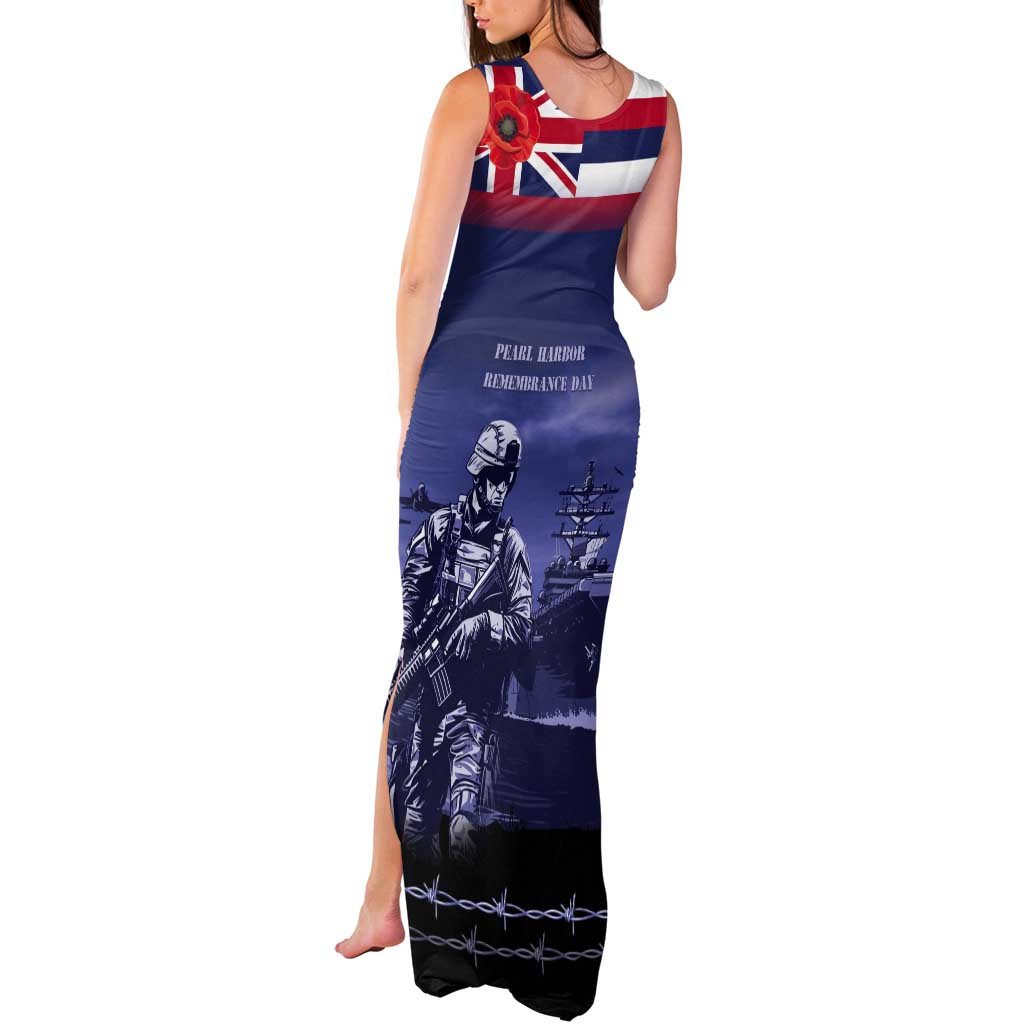 Hawaii Pearl Harbor Remembrance Day Tank Maxi Dress Flag Style LT05 - Polynesian Pride